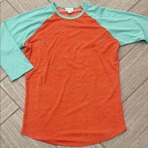 Disney Lularoe Vibrant Orange and Teal Randy